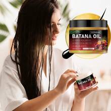 Buy One Get One Free 4.3oz Batana Hair Oil, Pure Honduran Batana Fruit Extract Vegetable Oil, Helps To Strengthen Hair Roots, Eliminate Split Ends, Long-Lasting Anti-Frizz, Light And Non-Greasy Texture, Nourishes Hair, Improves Curls, Makes Hair Thicker, Tougher And Healthier. Unisex
