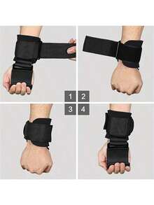 1 Cặp móc đeo cổ tay dày dặn, móc nâng tạ unisex kèm dây đeo hỗ trợ cổ tay, băng quấn cổ tay bằng neoprene dày 8mm, thích hợp cho tập luyện sức mạnh và tập xà đơn. - Nhiều màu - Xem 7