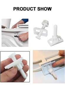 Bộ 2/4/8 nắp chụp bu lông bồn cầu đa năng, nắp chụp bu lông bồn cầu phát sáng trong bóng tối, nắp chụp bu lông bồn cầu bằng nhựa tròn dẻo, dễ lắp đặt và vệ sinh, màu trắng, thích hợp sử dụng hàng ngày, nhà ở, khách sạn, 1 chiếc - Nhiều màu - Xem 10