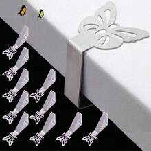 Table Cloth Clips For Outside Inside Table 8 Pcs, Butterfly Shape, Cat Paw Shape,Leaf Shape Picnic Tablecloth Holder Clip, Large Stainless Steel Decorative Cover Clamp For Heavy Duty Party Wedding Restaurant Camping Essential, Birthday, - Multicolor - View 1