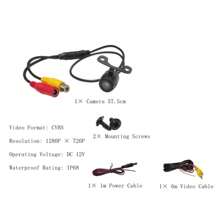 1 szt. Uniwersalna kamera samochodowa z tyłu samochodu, wisząca, wodoodporna, o wysokiej rozdzielczości, wodoodporna, szerokokątna, tylna kamera