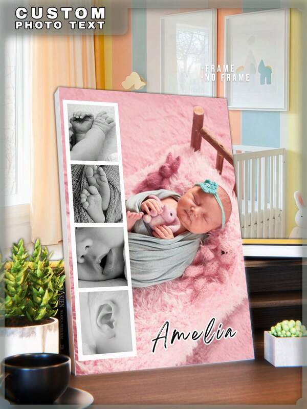 1 buc. Imprimeu pe pânză cu text personalizat, fotografie personalizată, text personalizat, cadou personalizat, cadou pentru nou-născut, cadou pentru fetiță, cadou pentru băiețel, cadou pentru proaspăt părinte, suvenir, Imprimeuri pe pânză cu numele tău pe artă murală personalizată pentru dormitor, sufragerie, nuntă, bebeluș, animal de companie, familie, dragoste, cuplu, prieten, imagine, fotografie, artă murală înrămată, cadou de Crăciun, multifuncțional, ornamental, literă, elegant, modern, colorat, drăguț, adorabil, casual, personalizat, personalizat, unic, personalizat, cadouri ideale pentru el, cadouri ideale pentru ea, multifuncțional, ornamental, literă, elegant, modern, colorat, drăguț, adorabil, casual, personalizat, personalizat, unic, personalizat, cadouri ideale pentru el, cadouri ideale pentru ea, decor personalizat pentru camera copiilor.