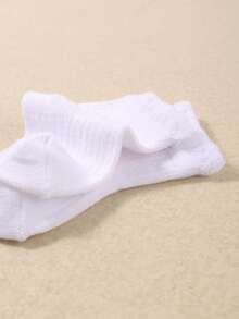 10 đôi tất ren xếp ly dễ thương cho bé gái, màu ngẫu nhiên, họa tiết trái cây, tất dài đến bắp chân mềm mại, thoải mái, phù hợp cho bé gái từ 0-3 tuổi. - Nhiều màu - Xem 9