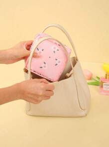 1 pièce Sac de rangement portable pour serviettes hygiéniques, sac en tissu Oxford à fermeture éclair pour tampons, sac de rangement multifonction élégant et pratique pour les voyages - parfait pour les articles de toilette, les serviettes hygiéniques, le sac à rouge à lèvres, le porte-monnaie, le sac de rangement portable, le sac de toilette pour les filles, les femmes et les adolescentes, fournitures scolaires et de bureau, cadeau de Noël, ambiance bohème