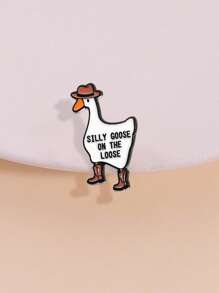 1pc Creative Cartoon Duck Decorative Brooch Pin, Suitable For Backpacks, Clothes, Hats, Accessories, Great Gift For Friends