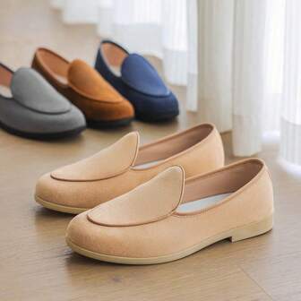 2025 New Fashion Casual Lace-Up Canvas Loafers Men's Breathable Mesh Platform Sneakers Outdoor Lightweight Comfortable Slip-On Moccasin Boat Shoes, Korean Style