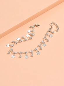 1 件随机水晶蝴蝶流苏脚链（女士）