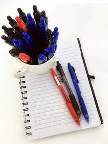 Zebra Pen Z-Grip Retractable Ballpoint Pen, Medium Point, 1.0mm, Assorted Colors - 5 Pieces - Đen B - Xem 5