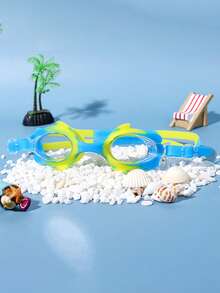 1 Set Of Children's Anti-Fog High-Definition Swimming Goggles, Waterproof And Anti-Fog High-Definition Professional Diving Goggles Swimming Equipment - Silicone Waterproof Swimming Goggles, Professional Training Swimming Goggles - Multicolor - View 6