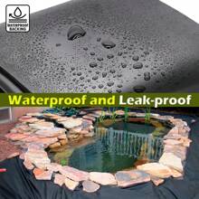 Heavy-Duty Waterproof Pond Liner - Multifunctional Black Plastic Film, Durable Outdoor Garden And Fish Tank Liner, Easy Installation