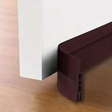 1m 3-Hole Door Bottom Seal Weatherstrip, Self-Adhesive Bedroom Door Gap Dust, Noise, Draft Proof Multi-Hole Door & Window Seal
