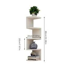 5-Tier Floating Wall Shelf, 86cm X 20cm Space-Saving Storage Rack For Home Decor, Suitable For Living Room, Bedroom, Office To Organize And Decorate Living Space