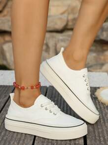 Women's Casual Fabric Sneakers, Flat, Fashion Versatile Slip-On, Chinese-Style Embroidery