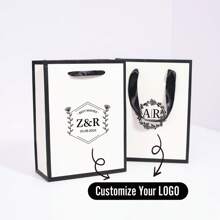 10pcs/20pcs Small Size 12x5.7x16cm Custom Kraft Paper Gift Bags, Mini Paper Bags, Packaging Bags Suitable For Gifts, Souvenirs, Fragrance Packaging, Party, Wedding, Holiday, Small Business