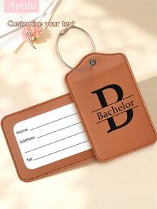 Ayotu Customized Luggage Tags With Letter Names, Travel Cruise Suitcase Label Nameplates, Backpack, Handbag And Schoolbag Nameplate Identifiers, Personalized Card Holders, Travel ID Tags For Business ID Card Holders, Essential For Group Outings, Events, Company Reunion Trips, Business Leisure Customization, Bag Accessories, Birthday Keychains/Keychain Decorations, Treasures Suitable For Travel And Outings - Multicolor - View 14