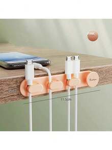 1 bộ sắp xếp dây cáp 4.6 inch kèm kẹp tự dính để quản lý dây cáp bàn làm việc – Dễ dàng lắp đặt, giá đỡ dây chống trượt cho bàn làm việc tại nhà, phòng khách và phòng ngủ, giúp dây cáp gọn gàng, dễ tiếp cận và ngăn nắp, tránh lộn xộn dưới bàn, mặt sau có keo dính bền chắc, lý tưởng để luồn dây cáp dưới bàn, dây USB, dây nguồn và các thiết bị nhỏ, giải pháp quản lý dây cáp liền mạch cho một không gian làm việc gọn gàng. - Nhiều màu - Xem 10