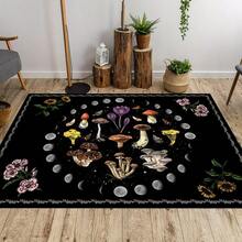1pc 3.1'x2', 8.4'x6' Room Decor, Room Decoration, Party Decoration,  Moon Print Carpet , Large Rectangular Living Room Rug With Celestial Design, Soft Polyester Material, Perfect For Home Decor Or Entrance Mat, Simple Style Leisure Carpet, Carpet For Living Room - Style4 - View 3