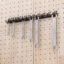 Organizador de pared para montaje de llaves de tubo, accesorios para exhibición y almacenamiento de herramientas