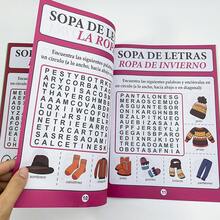كتب البحث عن الكلمات الإسبانية للأطفال، لغز تعلم المفردات الإسبانية التعليمي، مجموعة كتب ألعاب الألغاز الذهنية الممتعة، مناسبة لأطفال الروضة وما قبل المدرسة، وسيلة تعليمية، لعبة تعليم الطفولة المبكرة، مواد التعلم في الفصل الدراسي - متعدد الألوان - مشاهدة 12