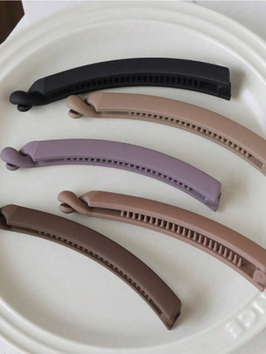 1 Pieza Clip de Banana Mate Retro para Mujer, Accesorio de Cabello Simple y Elegante para Uso Diario, Pinzas para el Cabello, Pasadores de Cabello, Barrettes