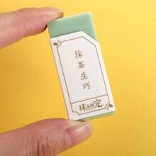 2Pcs Eraser Traceless Matcha Green Erasers Standard Pencil Creative Pencil Erasers Crumbless Wiping Tools Correction Supplies 4B Art Eraser