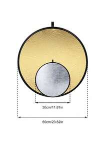 Reflective Board A4 30CM/60CM 2-In-1 3-In-1Gold Silver Mini Portable Photography Reflector, Foldable Outdoor Shooting Light Filling Panel Portrait Shooting, Photography Fill Light Reflector, Portable And Foldable, Selfie Outdoor Shooting Props