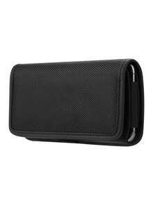 5.5-6.9 Inch Universal Nylon Phone Holster Waist Bag With Card Slots, Suitable For Outdoor Activities - Black - View 11