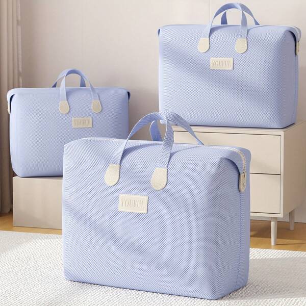 1PC Travel Organizer Bag, Moving Packing Bag, Clothing Organizer Bag, Luggage Organizer Bag, Quilt Organizer Bag, Bedding Organizer Bag, Fabric Organizer Bag, Upgraded And Thickened Fabric, Wider And Comfortable Handles, Suitable For Home Storage, Travel Storage, Warehouse Storage.