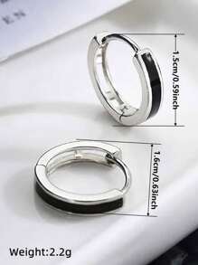 1 Pair Pretty Hoop Earrings For Women For Wedding Engagement Anniversary Party Jewelry Valentine's Day Gift