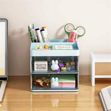 5pcs Set Mini Office Desk Organizer Boxes With Drawers, Storage Boxes For Cosmetics, Business Cards, Pens, Pencils, Phones, Stationeries