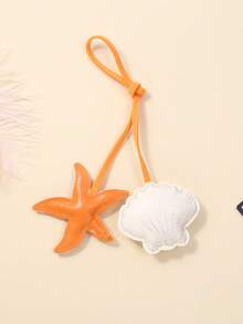 全新彩色海星皮革包饰 海星贝壳包配件钥匙扣吊坠 沙滩包夏季配饰 度假 - 彩色 - 查看 15