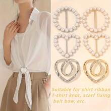 8pcs Heart & Asymmetrical Designed Fastening Button Set,Versatile Fashion Accessory For Casual & Formal Wear