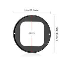 For Insta360 Ace Pro 2 PULUZ 52mm UV Lens Filter Adapter Ring With Lens Cover (Black) - Black - View 3