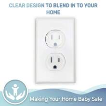 10pcs Baby Electrical Outlet Covers, Childproof Electrical Outlet Safety Plugs, Fit US Power Socket