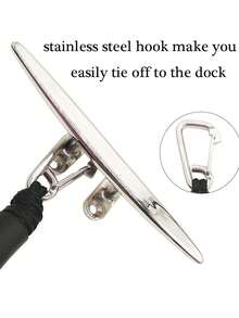 1pc Stainless Steel Clip Accessories Marine Dock Rope, Kayak Mooring Line, Beach Essentials, Beach Accessories, Pool Float