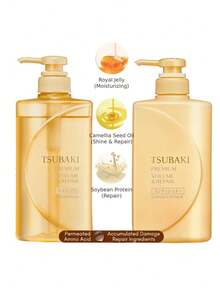 Tsubaki TSUBA-KI Premium Repair Shampoo And Conditioner Hair Care Set 490ml+490ml(No Box) - 1 - View 8