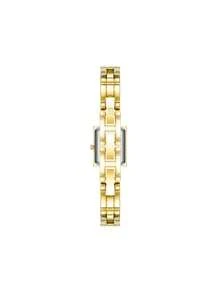 Anne Klein Gold-tone Quartz Bracelet Watch for Women with Champagne Sunray Dial Watch Ladies' Luxury Rectangular Case Analog Watch with Adjustable Bracelet,10/4898CHGP - 金色1 - 查看 8
