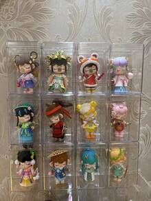 盲盒娃娃 Nanci 十二生肖系列家居装饰用品神秘盒子玩偶收藏品适合汽车装饰、卧室必备、绝佳礼物选择摆件挂饰、吊坠、饰品 - 彩色 - 查看 2