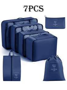 8pcs Travel Packing Cubes - Compression Packing Organizers, Suitable For Carry-On Luggage, Clothes Storage Bags, Luggage Organizer Set, Essential For Cruise, Beach Travel, Summer Trip, Women Lingerie Bag, Room Decor, Travel Accessories, Back To School Supplies, Dorm Essentials