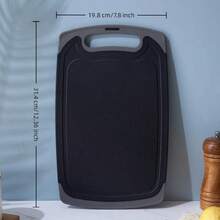 1 片双面砧板 抗菌防霉 家用辅助食品砧板 水果砧板 粘性厨房砧板 刀板 烹饪用具