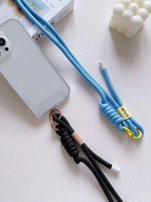 1 件韩式可调节手机挂绳、肩带、手机壳项链绳、防丢失、创意 - 彩色 - 查看 3