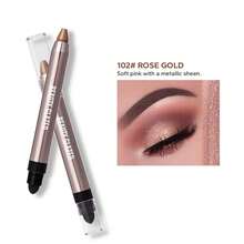 1 件装双头荧光眼影笔、珍珠光泽轮廓和亮眼影棒，适合休闲日和假日 - 彩色 - 查看 8