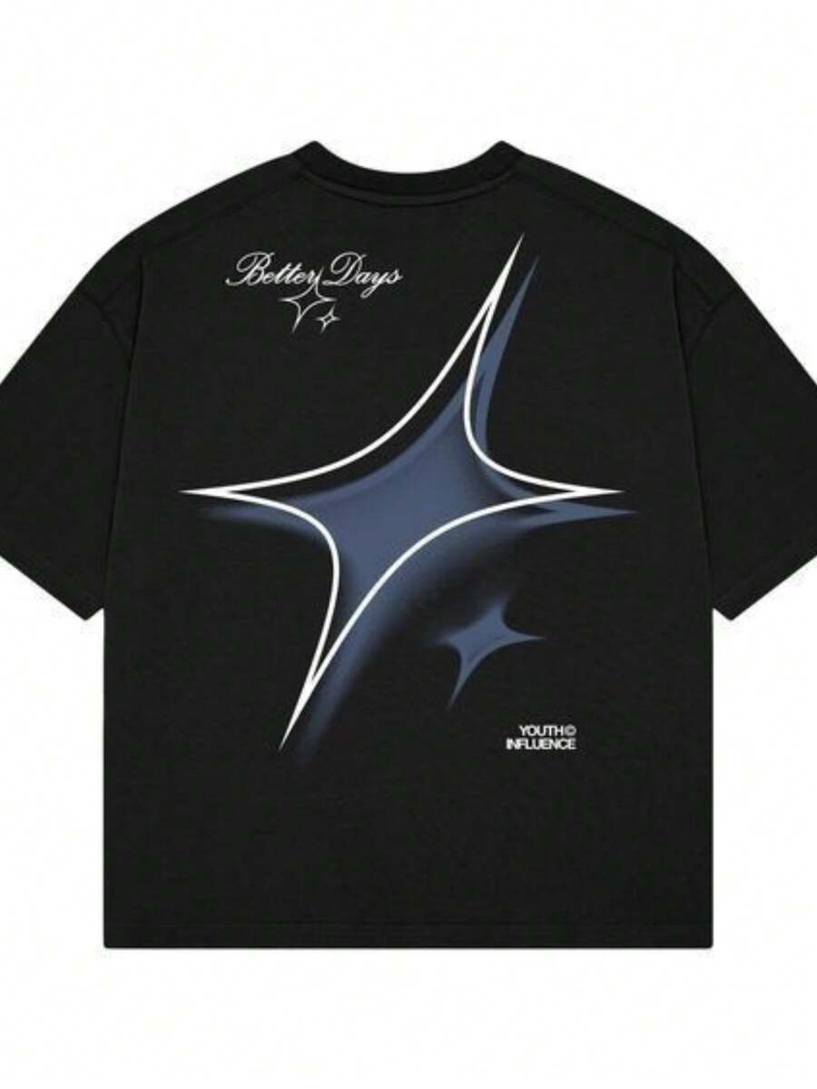 Different Star T-Shirt Big Blue Unisex 100% Cotton Streetwear New Release Shipping Various Colors!! PLUS SIZE