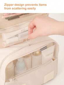 Travel Makeup Bag Waterproof Toiletries Organizer High Quality Women Neceser Bathroom Hook Wash Pouch Hook Storage Bag Bag For School School Accessories School Stuff Travel Essentials Holiday Vacation Duffle Bag Luggage Suitcase Travel Bag For Women