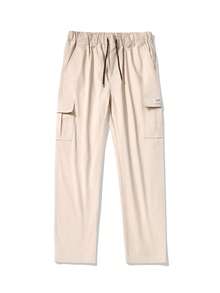 Men's Casual Cargo Pants, New Loose Wide Leg Trousers, Fashionable Straight Fit Full Length Pants, Versatile For Spring And Autumn