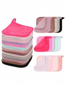 5/10/20 pezzi Panni struccanti riutilizzabili, salviette detergenti per il viso lavabili in lavatrice adatte a tutti i tipi di pelle, trucco, economiche, decorazione camera, toeletta, viaggio, camera da letto, accessori trucco, cuscinetto, applicatore trucco, cuscinetto cipria, spugnetta trucco