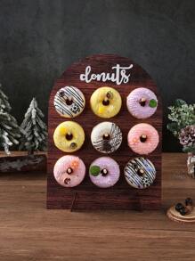 1 套 26*35 厘米拱形木纹风格木制甜甜圈支架、甜点架、派对甜甜圈蛋糕架板甜甜圈墙甜甜圈展示板、婚礼生日婴儿送礼会周年纪念仪式派对餐厅餐桌装饰、朋友聚会厨房 DIY 烘焙甜点展示架、婚礼派对装饰用品、婚礼装饰、夏季假日婚礼新娘送礼会宴会桌中心装饰品、派对用品 - 木紋拱門 - 查看 4