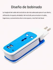 Cargador portátil, cable de extensión multifunción para cargar, carga de enchufe cómoda y portátil - Tipo de Enchufe A USA (110-127V) - Ver 8