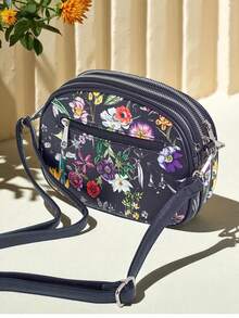 Royalfashion Small Women's Handbag Made Ofleather Floriana - Black - View 1