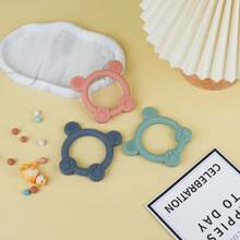 硅胶婴儿牙胶，3D凸点按摩出牙棒，6个月以上咀嚼玩具，0-6个月防吞咽抓握设计出牙玩具，易于清洁，持久柔软，适合牙龈